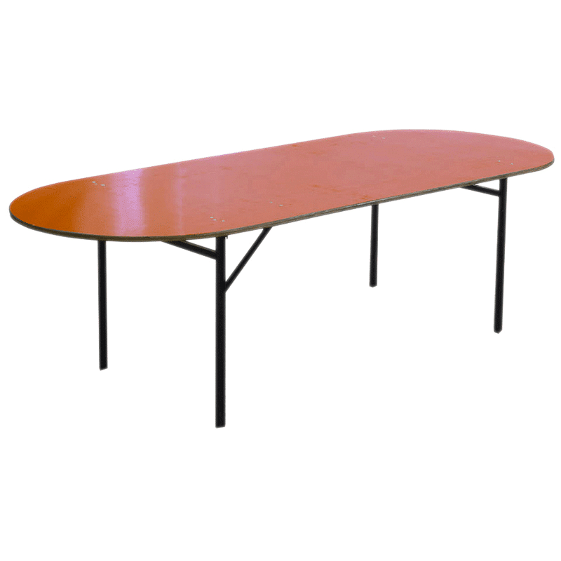 table ovale de réception